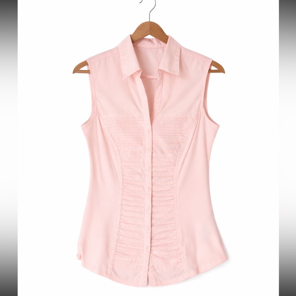 Zac & Rachel Light Pink Sleeveless Blouse